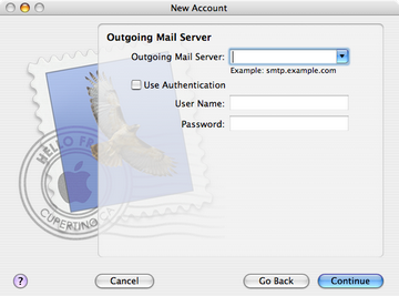 For the outgoing mail server, enter smtphm.sympatico.ca.