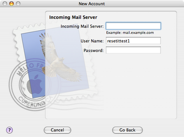 For the incoming mail server, enter pophm.sympatico.ca.