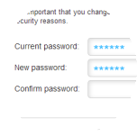 Type a new password in New password field.