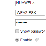 Select WPA pre-shared key.