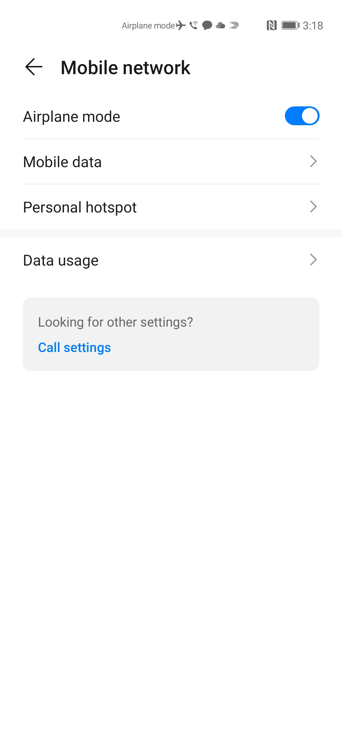 Touch Mobile data.