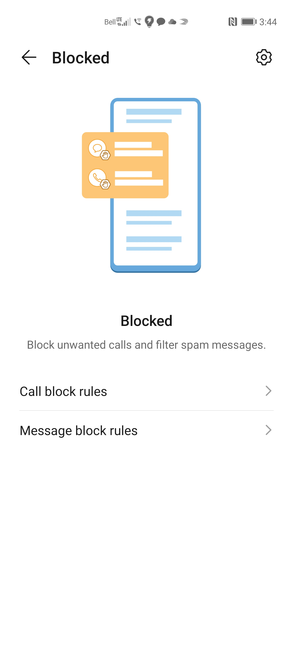 Touch the Settings icon.