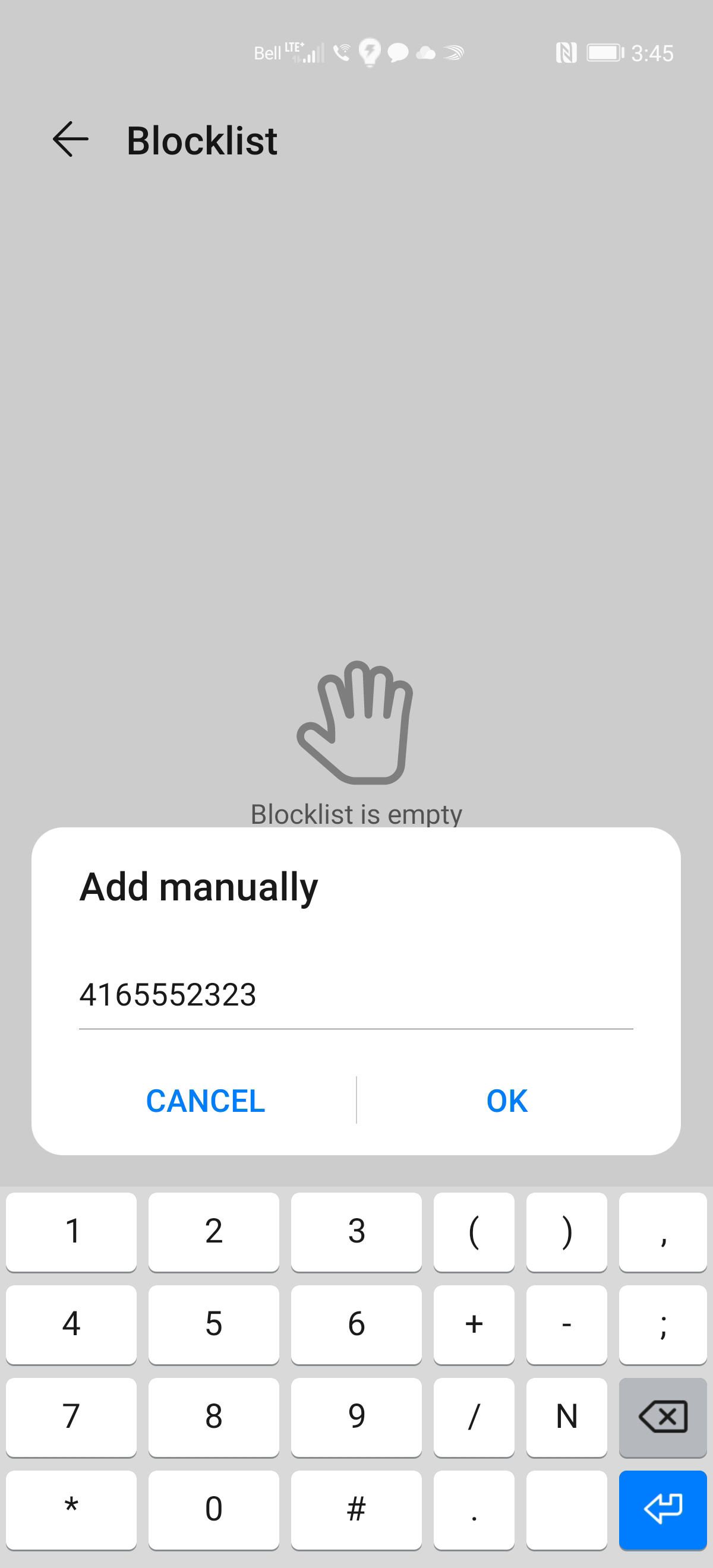 Enter the phone number.