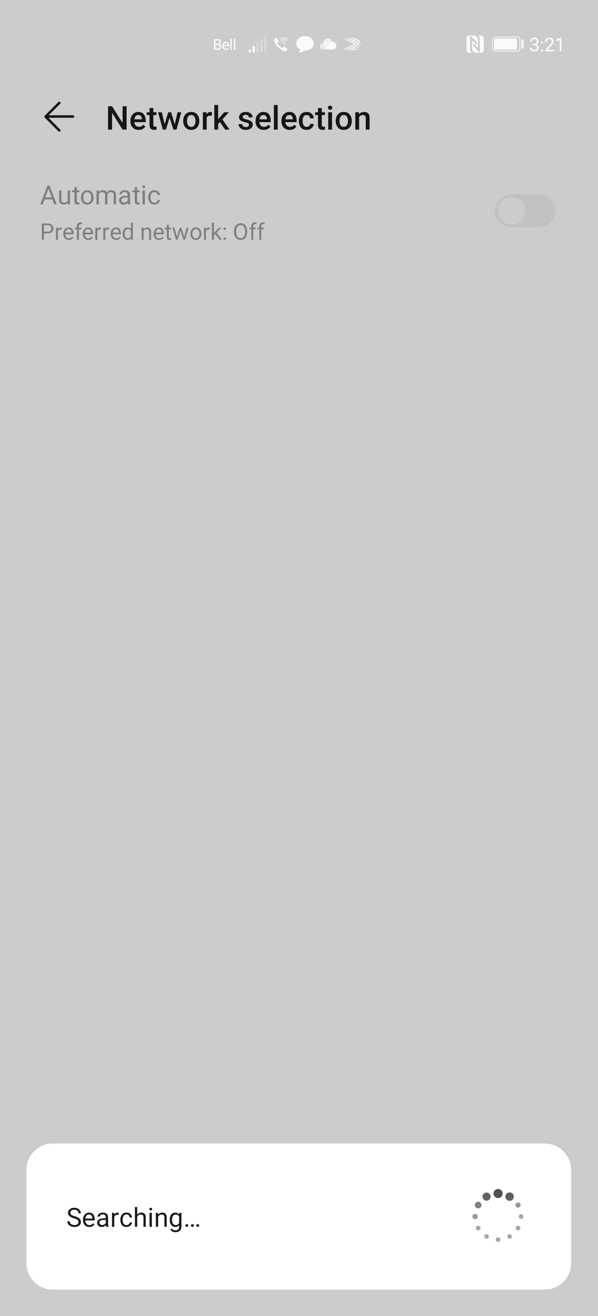 Read the warning and touch OK.