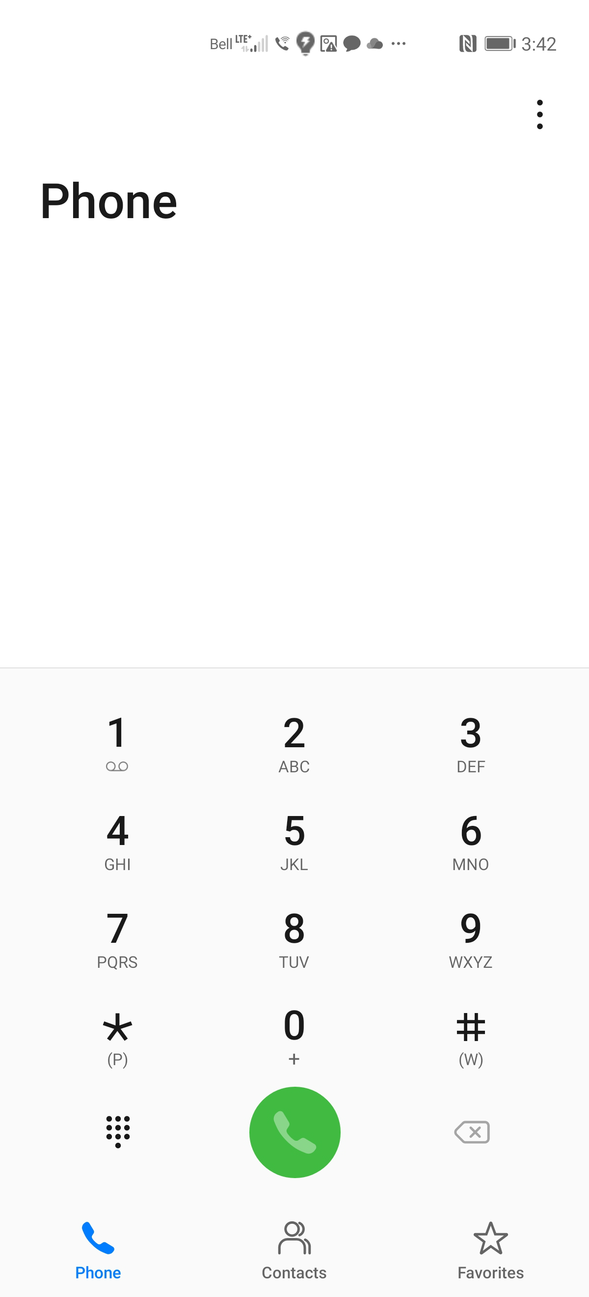 Touch the Menu icon.