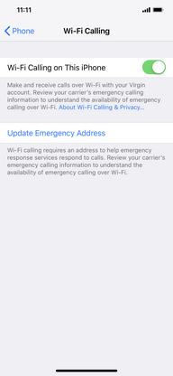 Wi-Fi Calling has been enabled on your Apple iPhone.