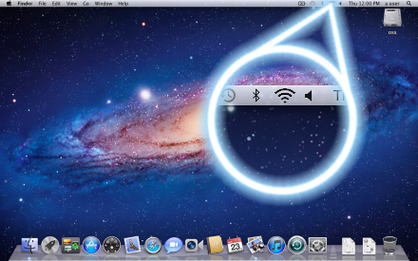 The Mac is now connected to the wireless network.