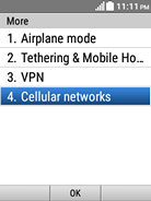 Select Cellular networks.