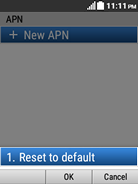 Select Reset to default.
