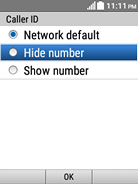 Select the desired option (e.g., Hide number).