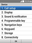 Select Call setup.