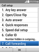 Select Call forwarding.