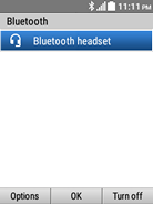 Make sure the headset is in pairing mode and in range.Select the name of the Bluetooth headset.