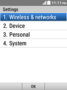 Select Wireless & networks.