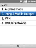 Select Tethering & Mobile Hotspot.