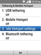 Select Mobile Hotspot settings.