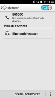 Make sure the headset is in pairing mode and in range.Touch the name of the Bluetooth headset.