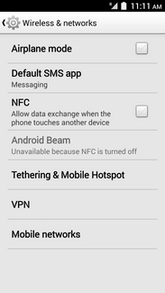 Touch Tethering & Mobile hotspot.
