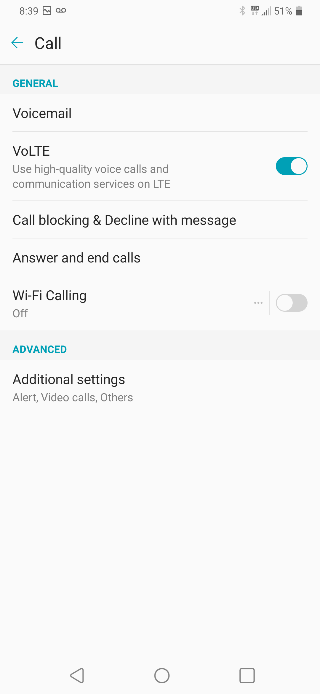 Touch Call blocking & Decline with message.