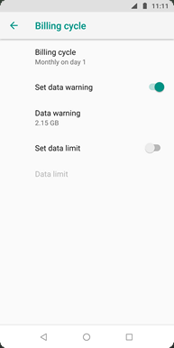 Touch Set data limit.