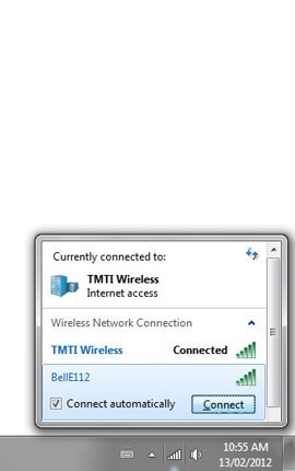 Click on the new network name.