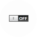 Slide the ON/OFF button to ON.