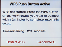 Then press the WPS button on your connecting device.