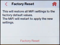 Read the warning and touch Factory Reset.