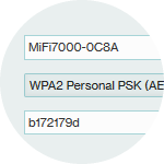In the Wi-Fi Name (SSID) field, the current name is displayed.