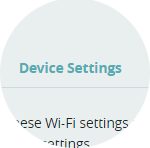 Select Device Settings.