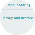 Select Backup and Restore.