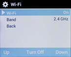 Select Turn Off to turn Wi-Fi off.
