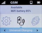 For a demonstration of how to use Universal Charging, use the buttons below the screen to scroll to and select Universal Charging.
