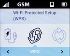 Using the buttons below the screen, scroll to and select Wi-Fi Protected Setup (WPS).