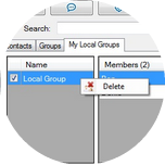 Right-click and select Delete to remove the group.