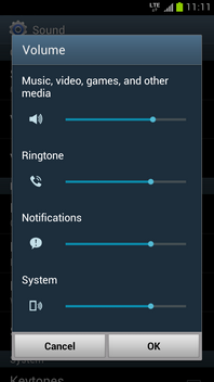 How to change the volume on my Samsung Galaxy S III