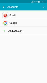 how to change outlook account settings on galaxy s