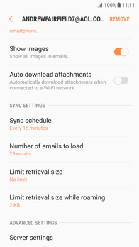 change email server settings samsung change email server settings samsung