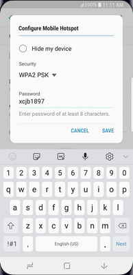 Scroll to and touch Password.
