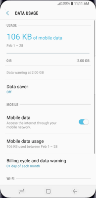 Touch Mobile data.