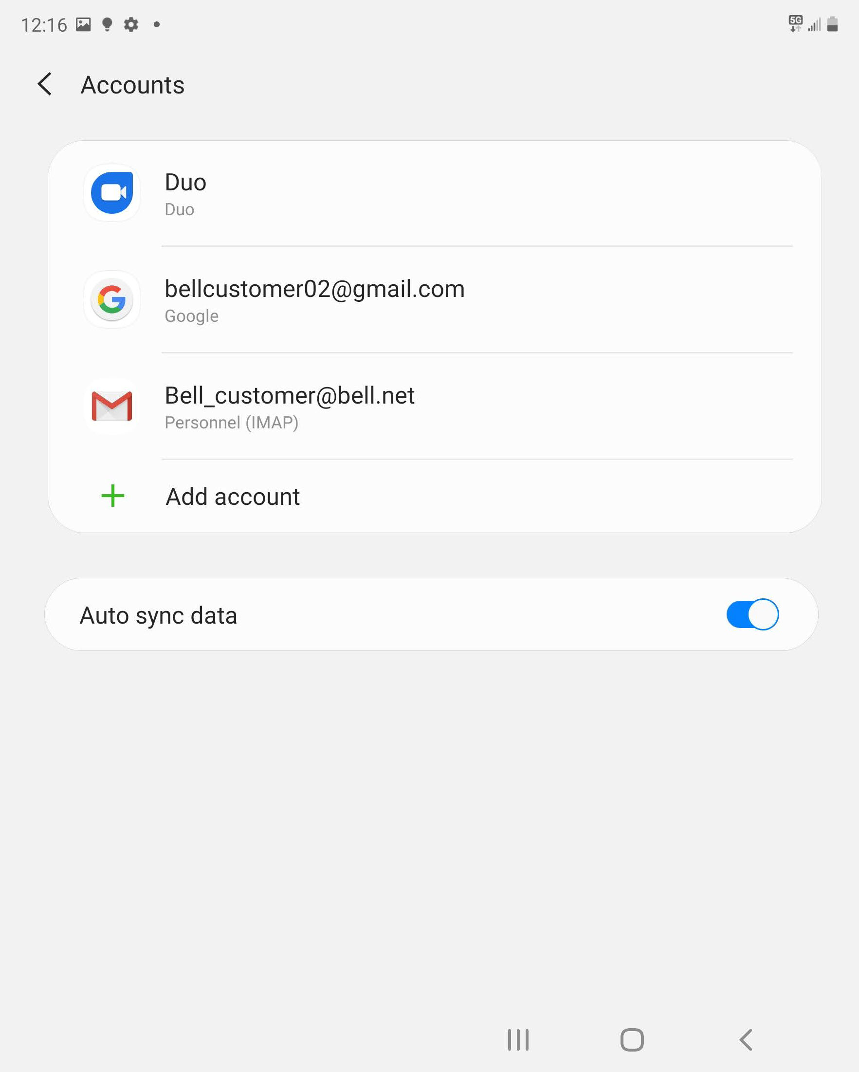 Your email account has been added.