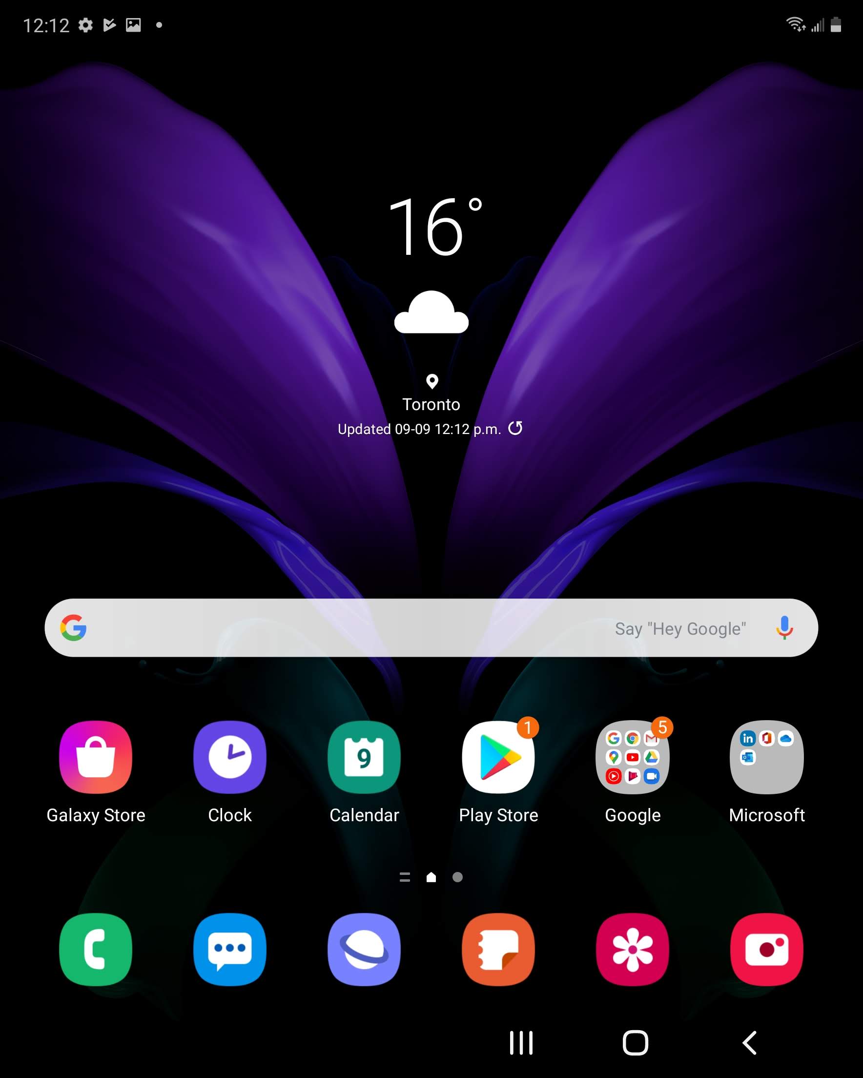 Swipe up or down to view Apps.