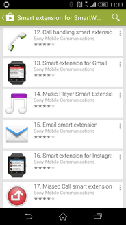 sony smartwatch 2 call handling