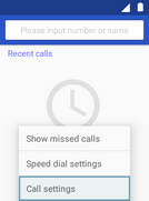 Scroll to and select Call settings.