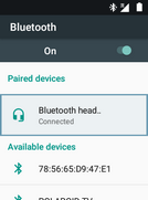 Scroll to and select the desired Bluetooth device.