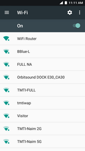 Touch the Wi-Fi network you want to use.