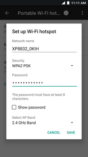 Touch Network name.