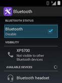 Wait while the phone searches for other Bluetooth devices.