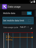 Scroll to and select Set mobile data limit.