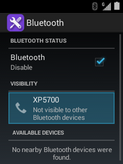The Bluetooth headset has been disconnected.